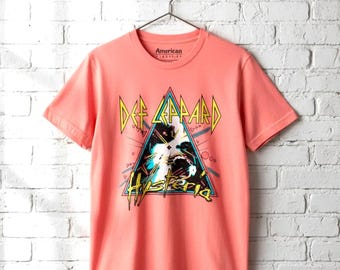 Def Leppard Hysteria Album Cover T-Shirt: Vintage Rock Concert Top