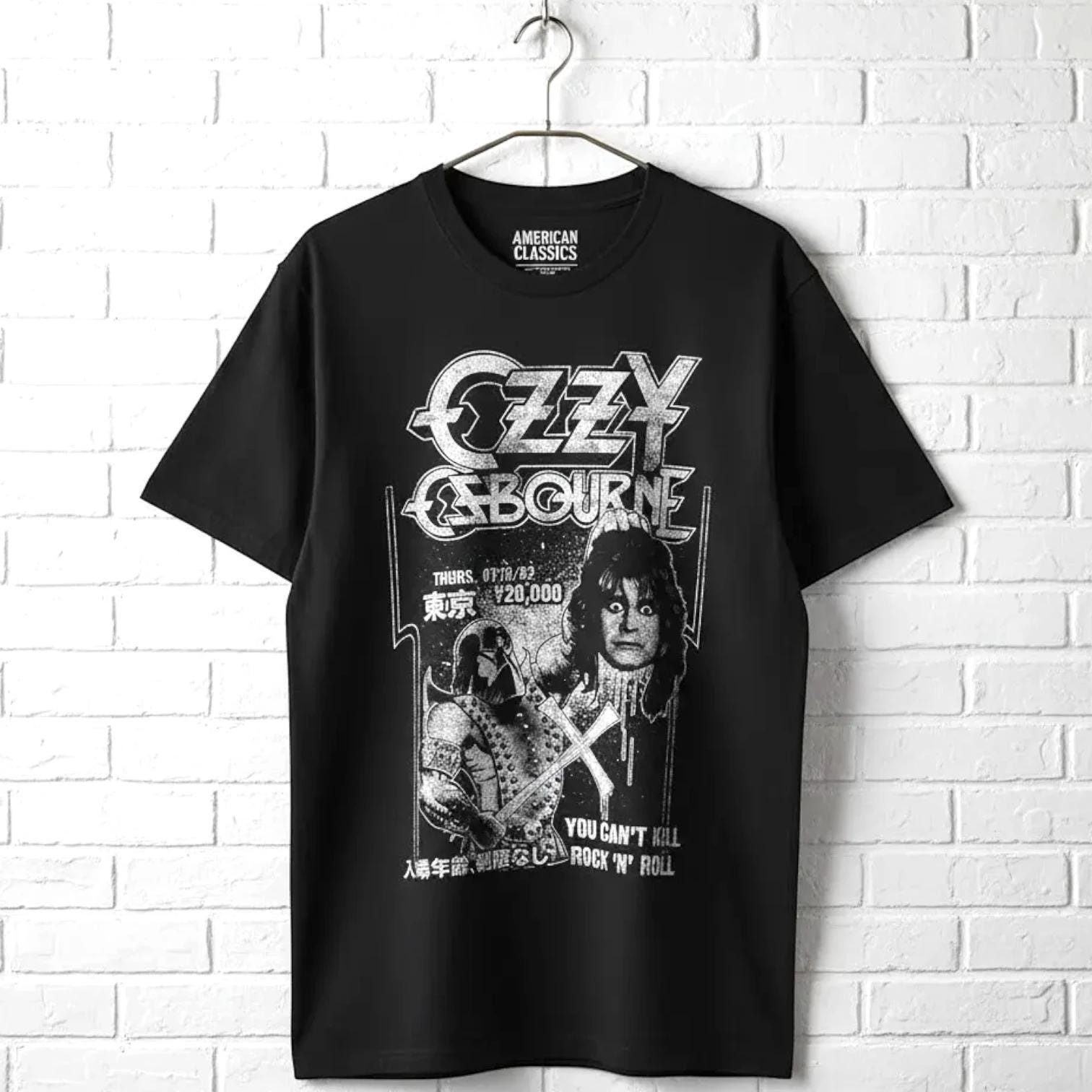 Ozzy Osbourne Executioner Japan 1982 T-shirt You Can't Kill Rock N