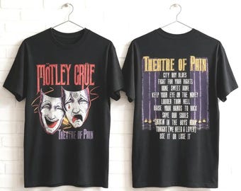 Motley Crue Theatre of Pain Tracklist Men's T Shirt