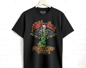 Motley Crue Dr Feelgood World Tour T-Shirt Rock Band Tour