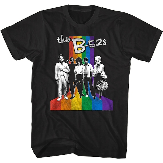 The B-52's Band Men's T-shirt B52s She Brakes for Rainbows Road