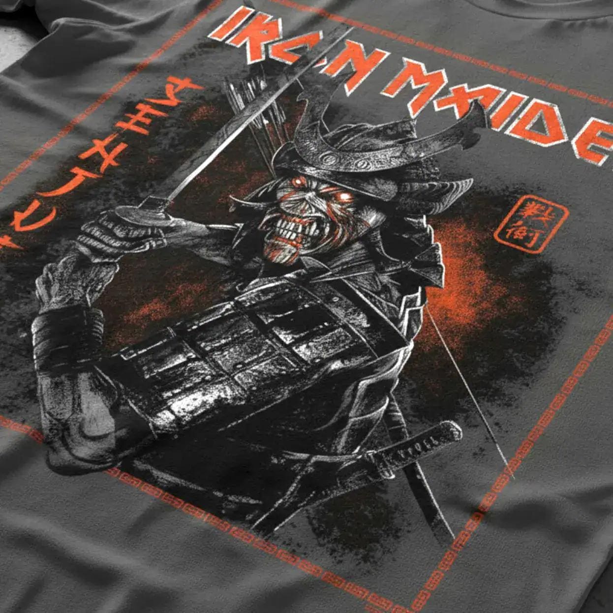 Iron Maiden Senjutsu Eddie Samurai Japanese T-shirt Album Heavy