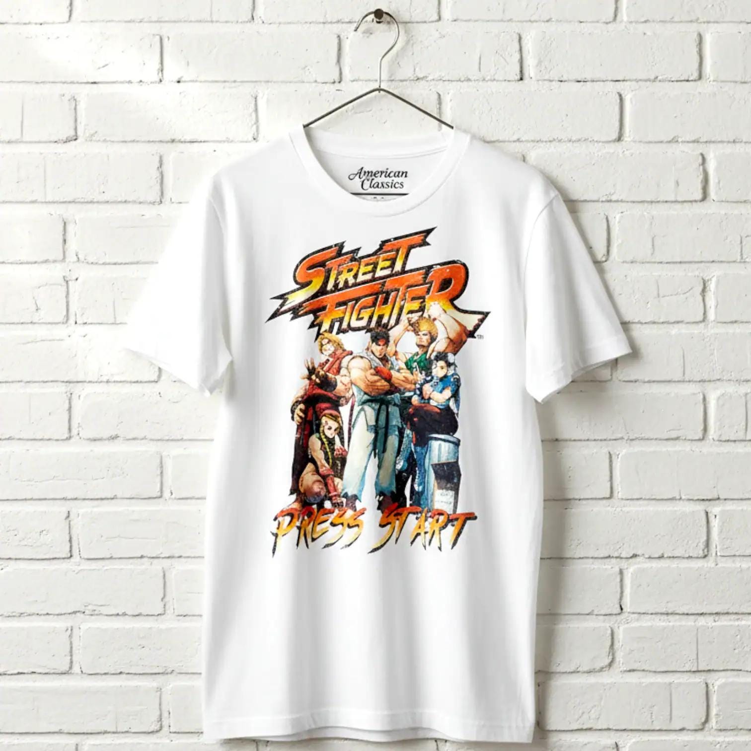 Street Fighter Characters Graphic T-shirt: Capcom Fighting Game