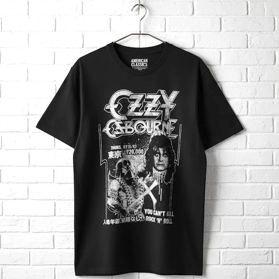 Ozzy Osbourne Executioner Japan 1982 T-shirt You Can't Kill Rock N