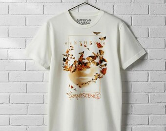 Evanescence Butterfly Synthesis T-Shirt Vintage Metal Graphic Tee