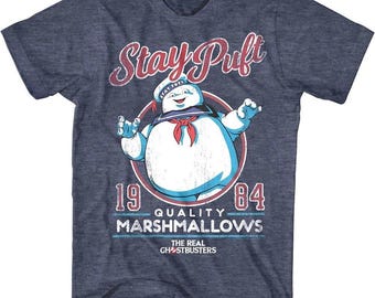 Stay Puft Marshmallow man T-Shirt, Real Ghostbusters 1984 Graphic Tee
