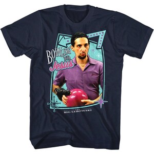 Big Lebowski T-Shirt Bowling with Jesus Quintana Rolls Men's Graphic Tee Turturro Chino Top Comedy Movie Merch Funny Dude Shirts Gift image 1