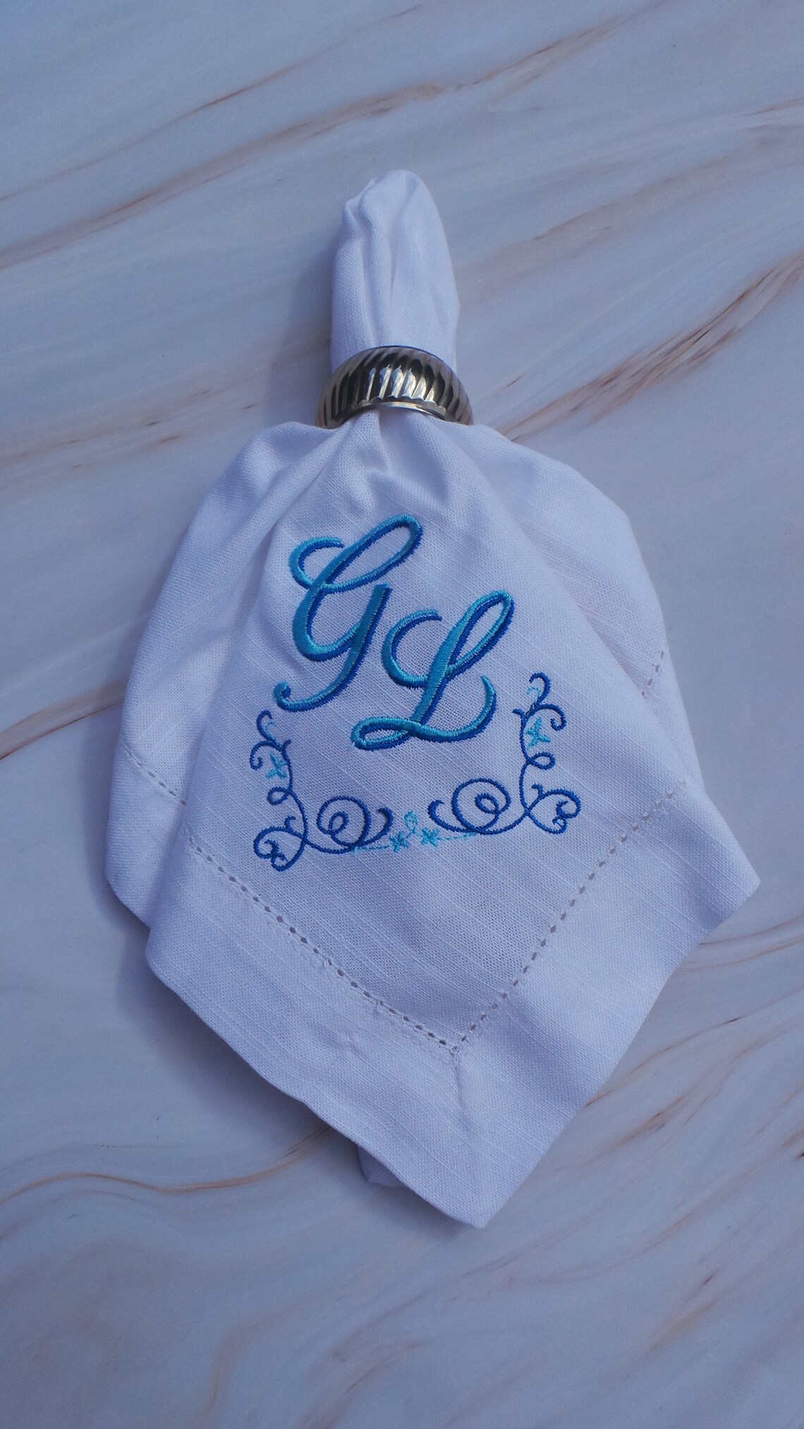 Personalised Napkins Wedding Linen Anniversary Gift Embroider Etsy UK