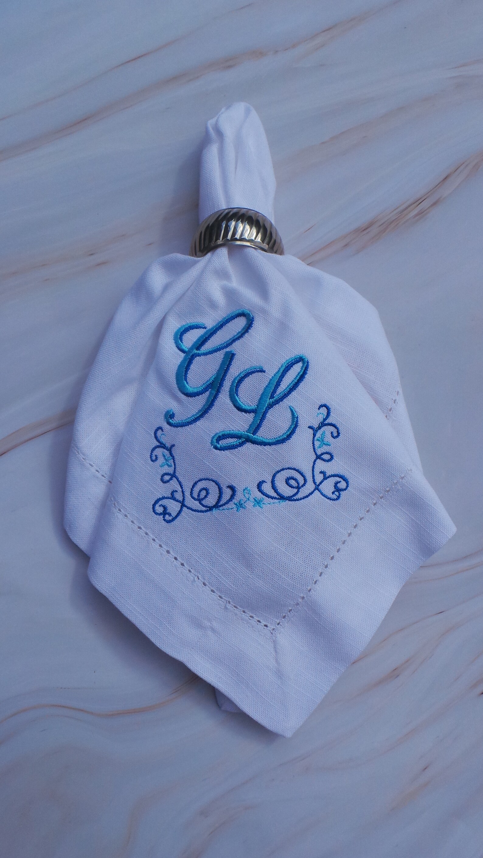 Personalised Napkins Wedding Linen Anniversary Gift Embroider Etsy UK