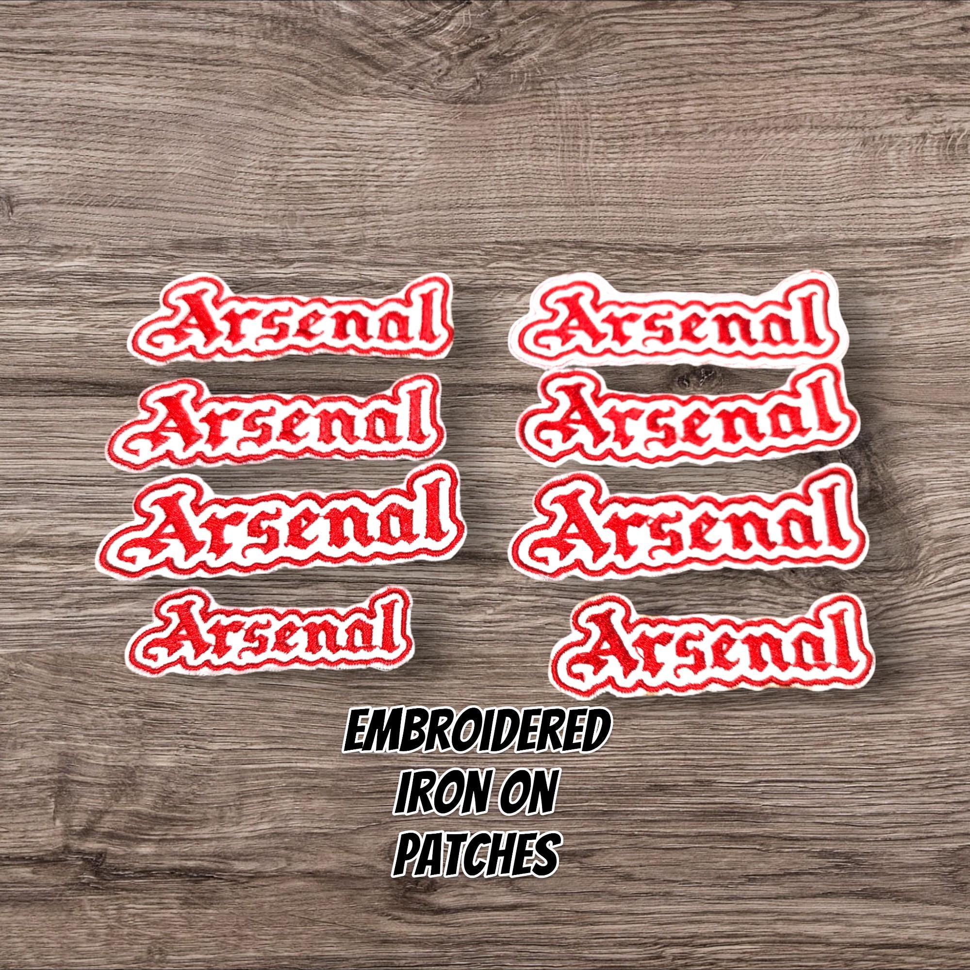 Arsenal Patches, Iron On Patches, Sew On Patches, Embroidered Football Patches, Hats, Jeans, Jacket, T-shirts, Cloth Patches