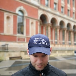 Gifts for Dad, The Man, The Myth, The Legend Baseball Cap, Granddad, Uncle, Brother Gift, Retirement Gift for Him, Embroidered Summer Cap