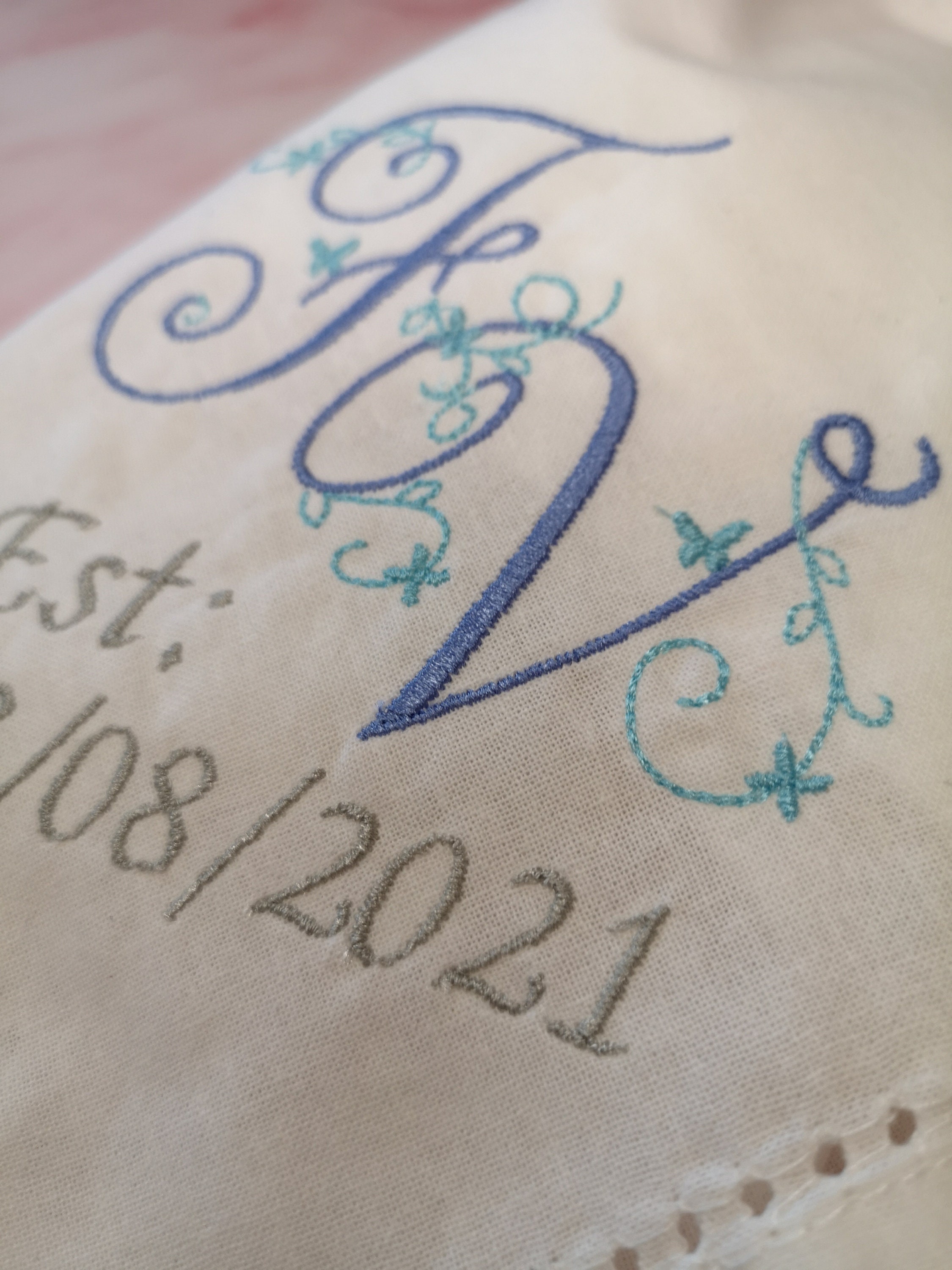 Personalised Napkins Embroidered Napkins Monogrammed Napkins Etsy