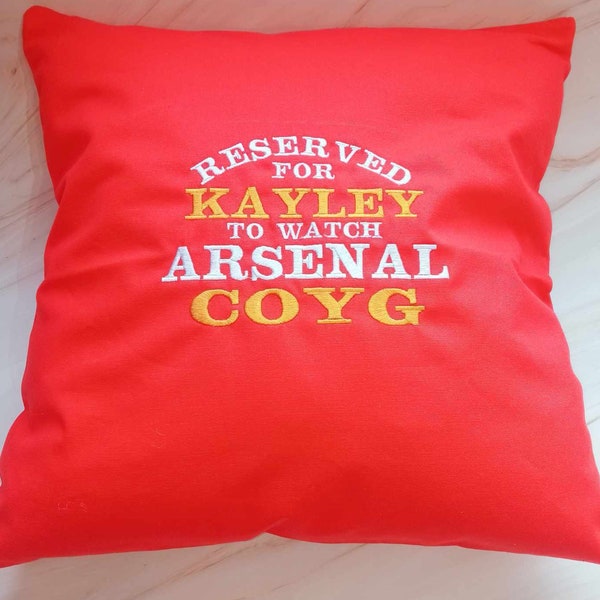 Arsenal Fan Dad Gift - Comfortable Father's Day Cushion, Reserved For Daddy, Arsenal Birthday