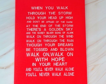 Liverpool FC Fan Gift, Liverpool Gifts, Liverpool Birthday Gift Liverpool Art You Never Walk Alone Art Gift