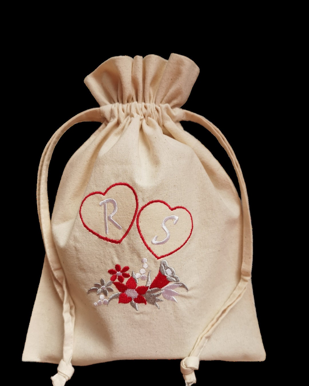 Personalised Jewish Wedding Chuppah Breaking Glass Bag, Embroider