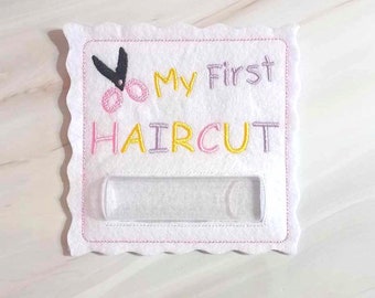 First Haircut Holder, First Hair Cut Pocket For Boys, First Hair Cut Bag For Girls