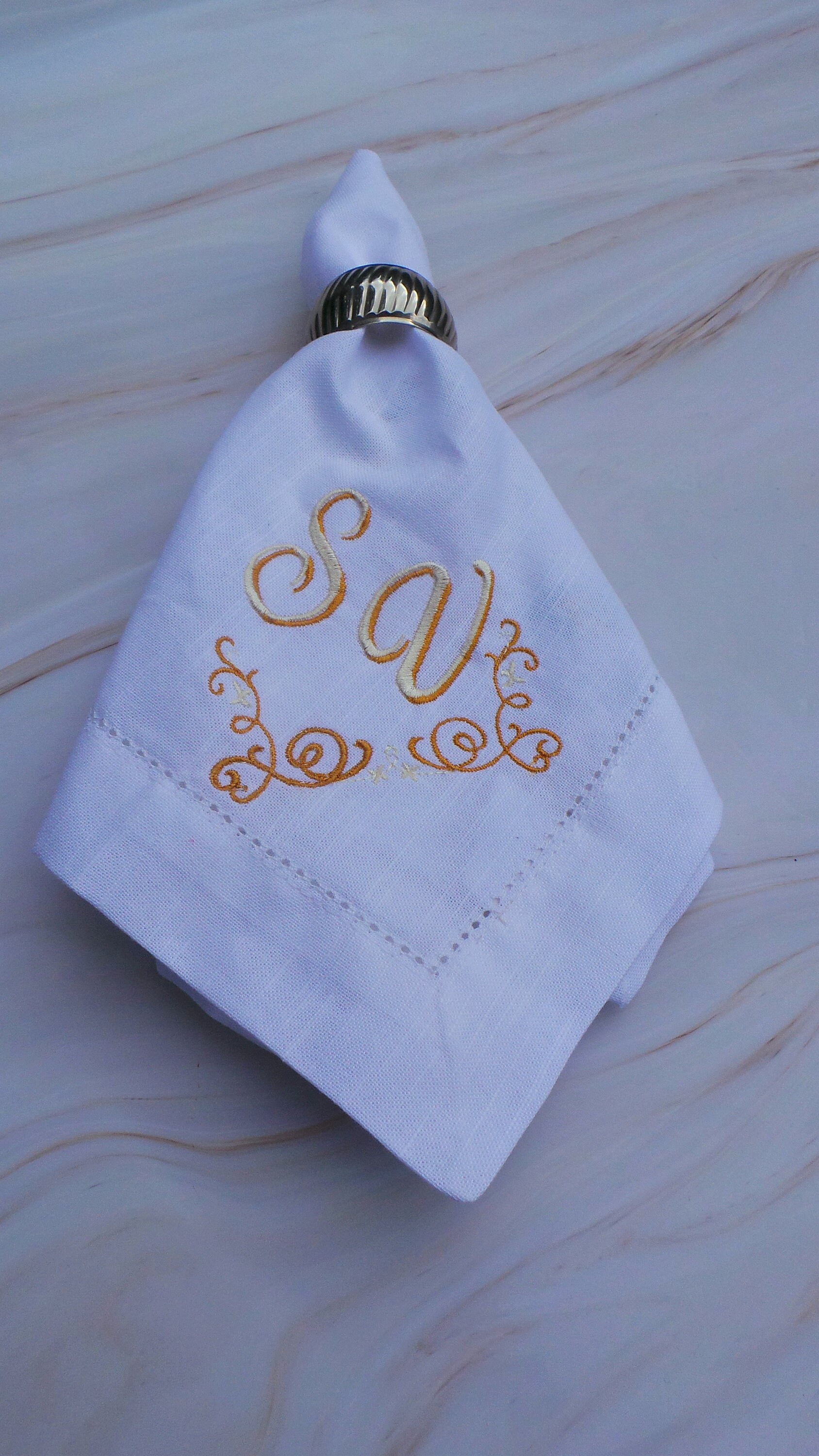 Personalised Napkins Wedding Linen Anniversary Gift Embroider Etsy UK