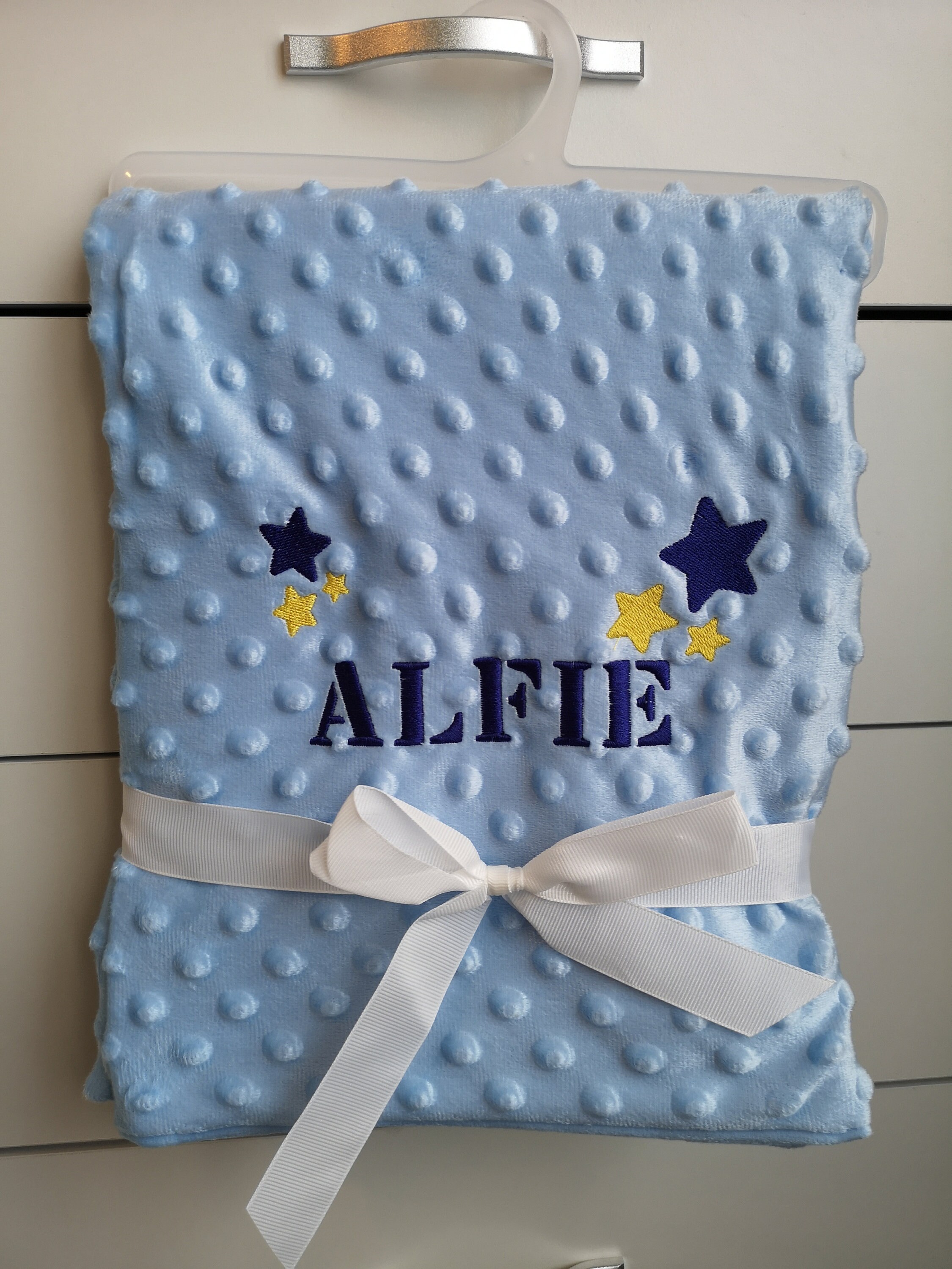 Personalised baby blankets ebay sale