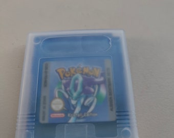 Pokémon Kristall Edition neu für Gameboy Color  Sprache Deutsch speichert ink Schutzhülle Repro