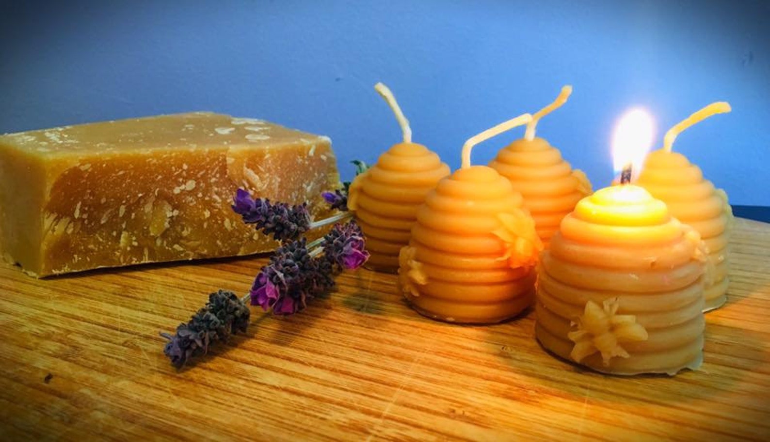 Moulded Beehive Candle / Beeswax Candle Etsy