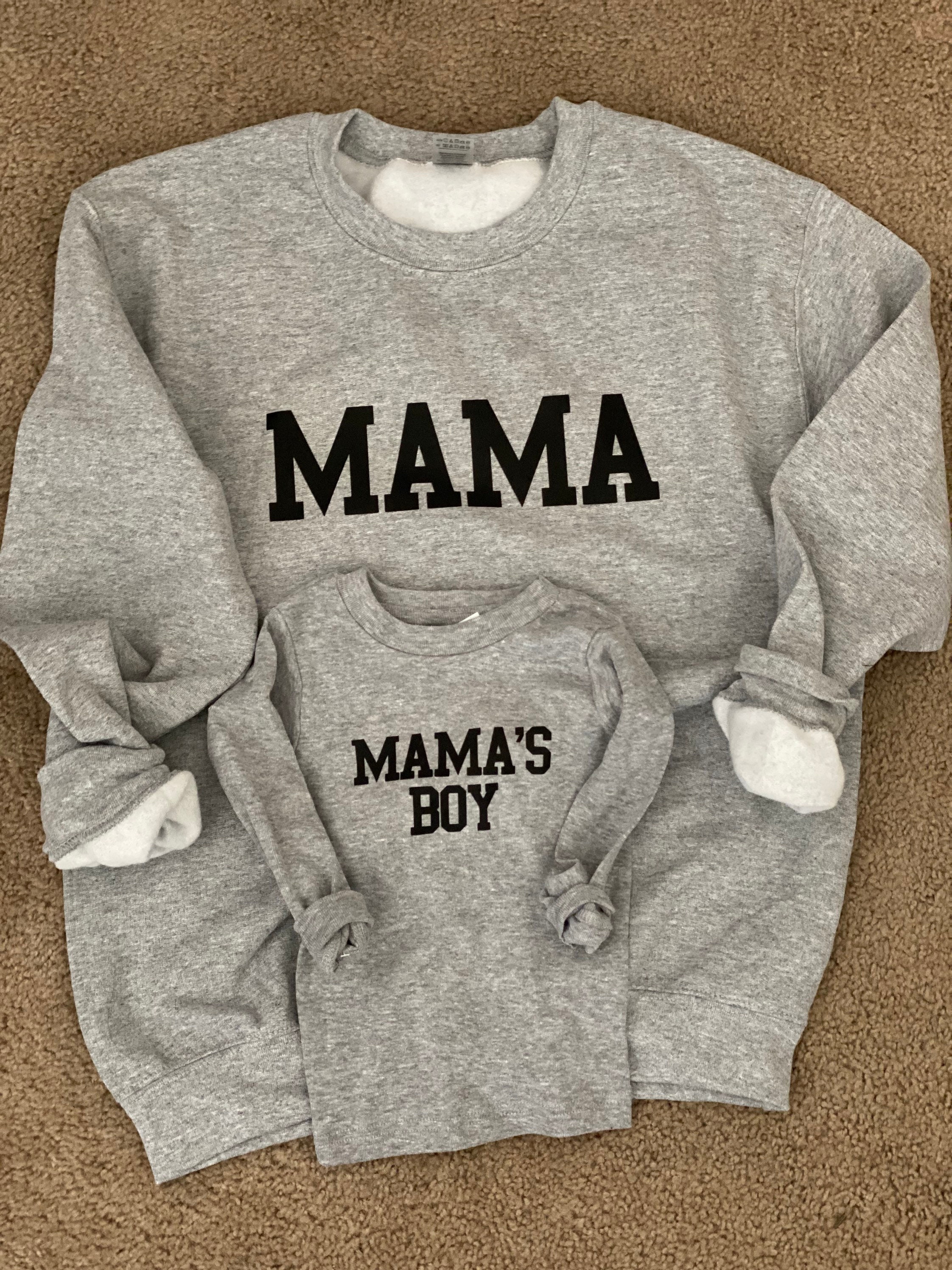 Mama Sweatshirt Mamas Boy Boy Mom Matching Sweatshirts Etsy