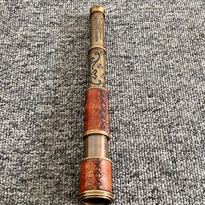thumbnail image 2 of Vintage Brass Telescope – 16 Inch, Hand Extending, Naval Victorian Pirate Style By Dollond London 2 of 5