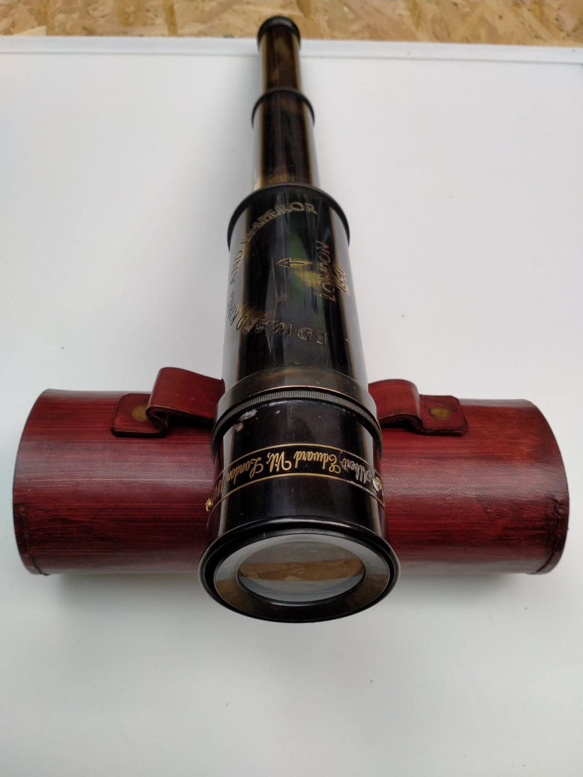 Brass Telescope Antique Vintage Hand Extending Old Naval Pirate 26 Inch