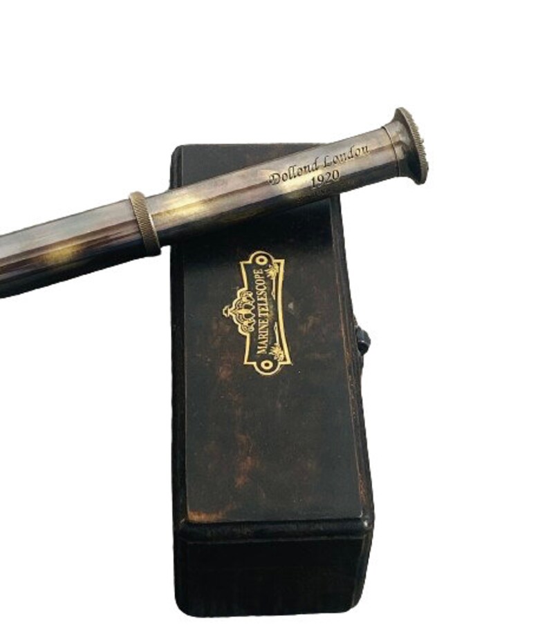 Vintage Brass Telescope Antique 14 Inch Hand Extending Naval