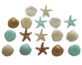 Seashells at the Seashore Buttons by Dress It up // Jesse James Shell ...