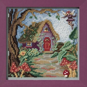 Mill Hill Fairy House Counted Cross Stitch Kit 2025 Spring Series Buttons & Beads