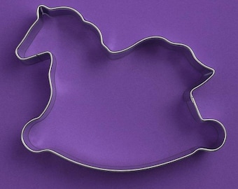 Rocking Horse Cookie Cutter 4.25" Metal