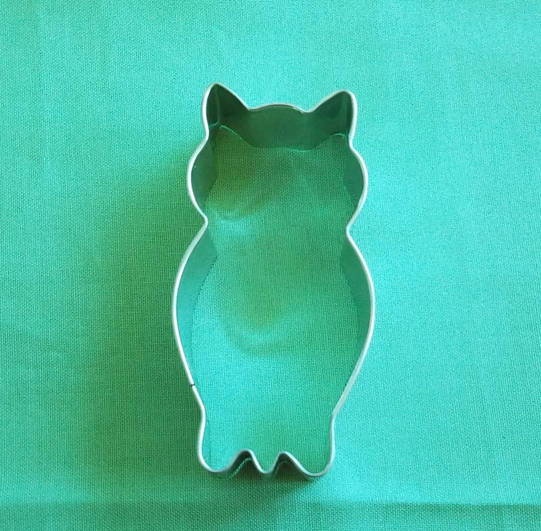 3.25 Owl Cookie Cutter Metal Etsy
