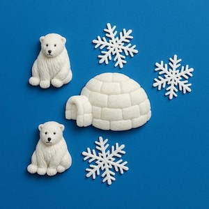 Dress It Up North Pole Fun Winter Jesse James Button Embellishments