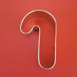Candy Cane Christmas Cookie Cutter 3.5&quot; Metal