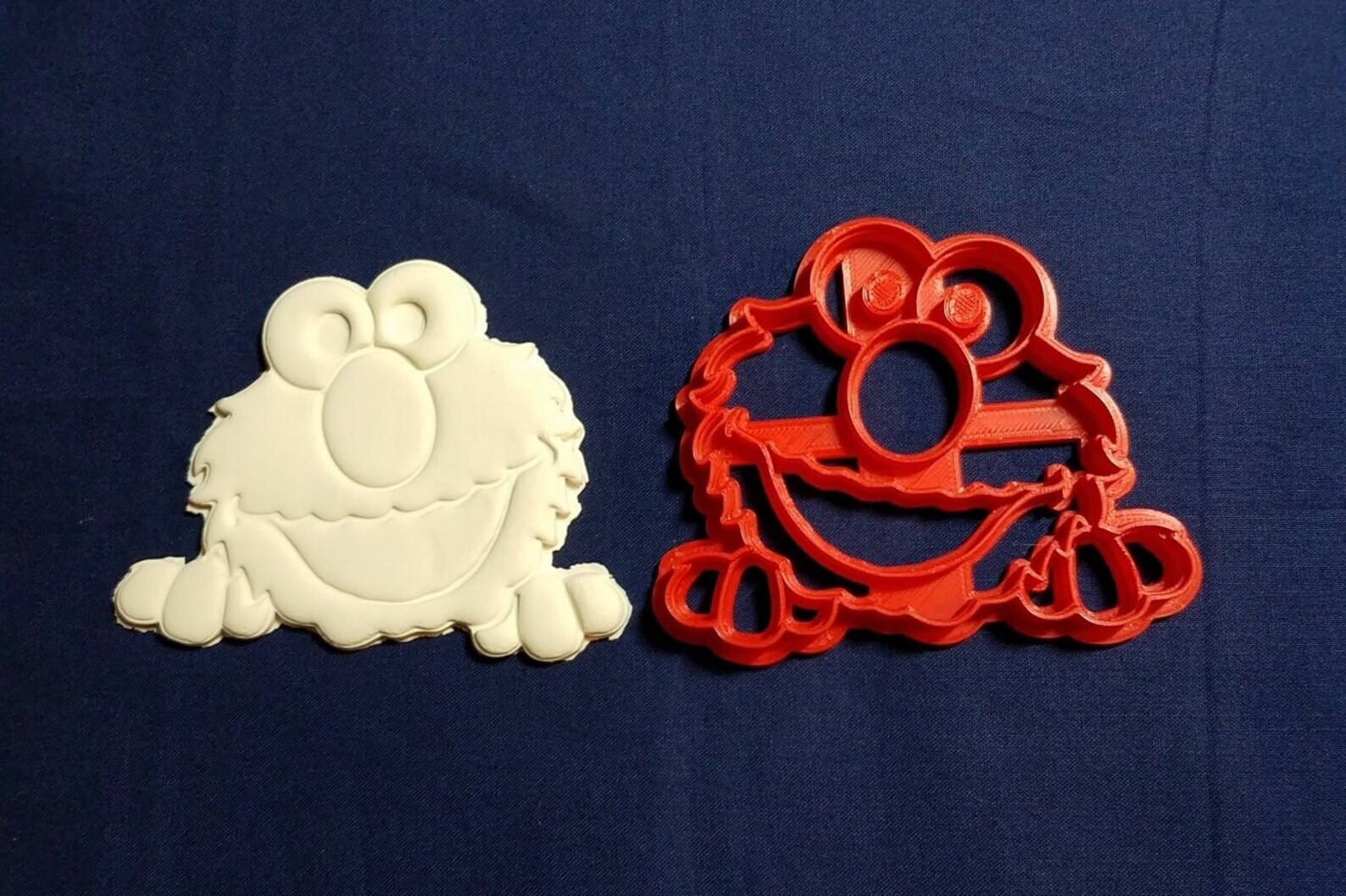 Elmo Face Inspired Cookie Cutter 3D Printed With Food Safe Plastic