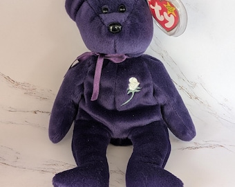 Ty Beanie Baby ~ PRINCESS the Diana Bear from 1997 ~ RARE & RETIRED