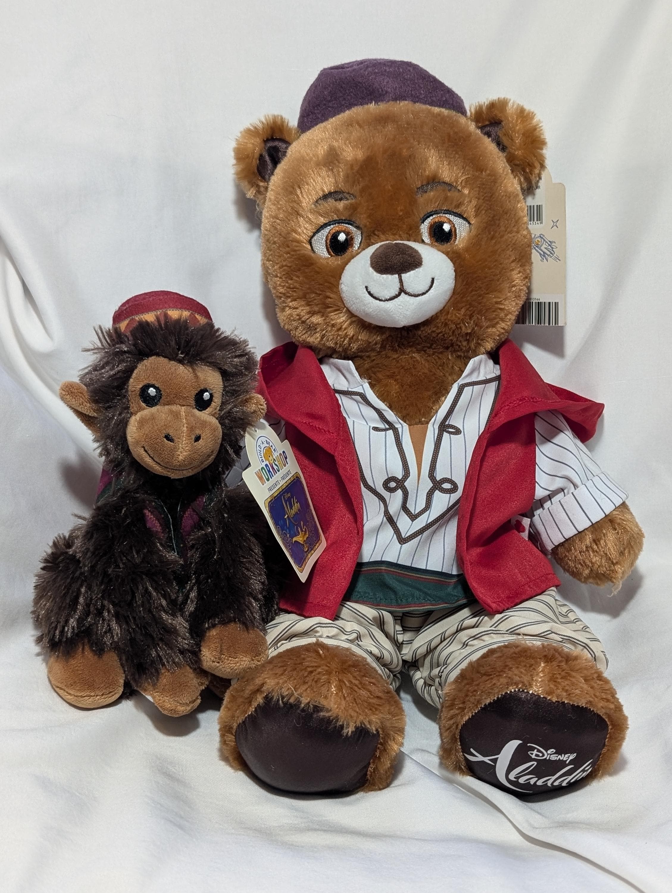 ALD1 少年BEAST applemusic クマ足裏ver.トレカ アンシン Build A Bear Disney Aladdin & Abu Plush Set NWT | Aladdin Stuffed