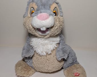 2012 Hallmark Disney Thumper Talking Plush Bambi Foot Tapping 10" Interactive Toy Tested