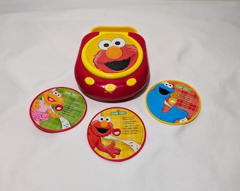 Lecteur CD Sesame Street Elmo 2018 avec 3 disques de musique | Jouet fonctionnel testé
