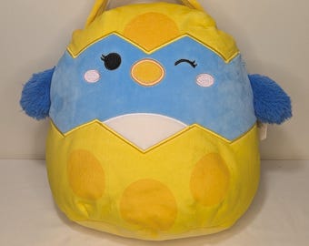 Squishmallows Panier de Pâques en peluche Bébé l'oiseau bleu