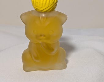 Vintage Avon Frisky Friends Kitten “Roses, Roses” Cologne Bottle | 1970s