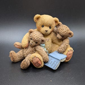 CHERISHED TEDDIES Vintage 1999  Caleb Bear and Cubs