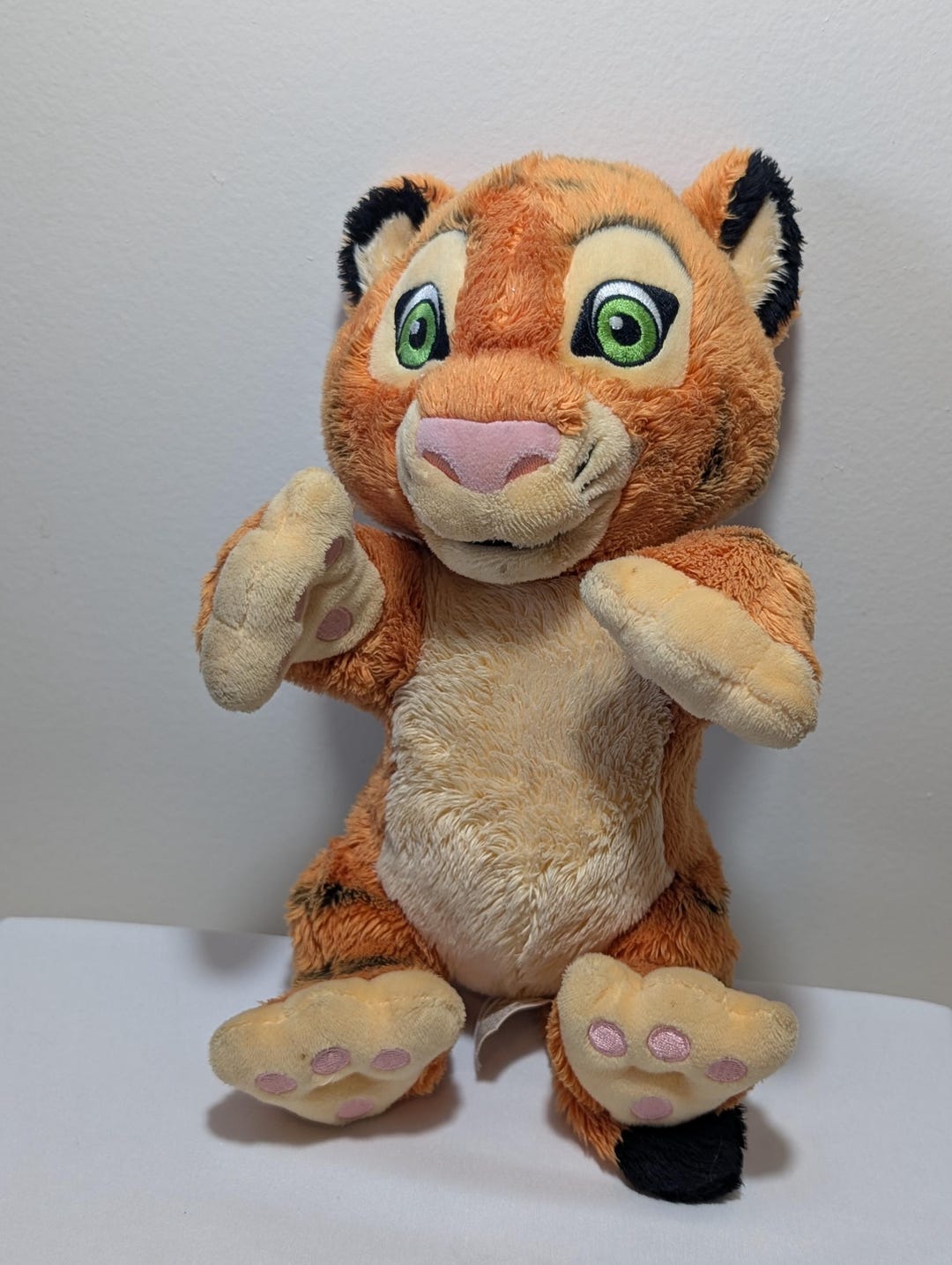 Disney Parks Aladdin's Baby Raja Tiger Plush Stuffed Animal Toy Hard to ...