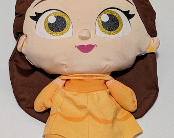 Disney Doorables Puffables Prinsessan Belle Plysch – Skönheten och Odjuret Gul Klänning – Mjuk Samlarleksak