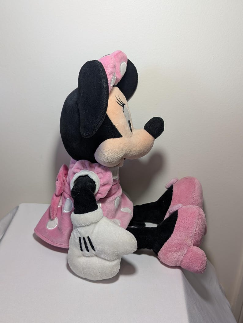 Disney Store Exclusive Minnie Mouse Plush - Pink Polka Dot Dress image 5