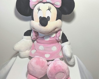 Disney Store Exclusive Minnie Mouse Plush - Pink Polka Dot Dress