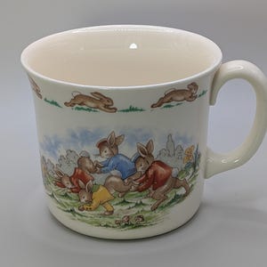 Vintage Royal Doulton Bunnykins Bowl, cup and plate set English Fine Bone China Bunnykins 1990s