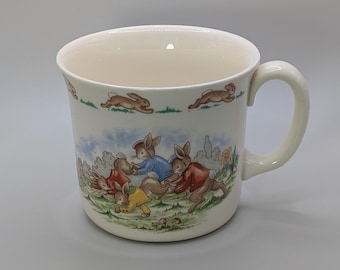 Vintage Royal Doulton Bunnykins China Set, 1990s Nursery Tableware