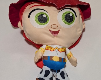 Disney Doorables Puffables Plush Jessie 10” Toy Story Soft Stuffed Toy