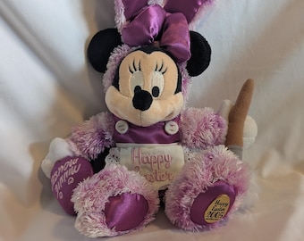 2005 Disney Minnie Mouse Rare Easter Purple with Foot Tag